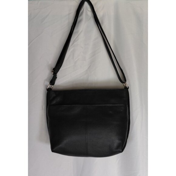 Great American Leather Works Shoulder Bag Cross Body Business Goth Pebbled - Picture 3 of 16